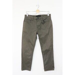 Joe's Jeans Brixton‎ Straight Narrow Pants Slim Fit Stretch Denim Faded Olive 32